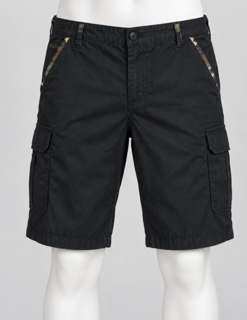Blue Gear Mens Black Camo Trim Shorts Size 36 Pre Owned